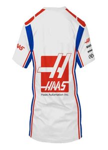 Haas t camisas uma equipe de corrida carro 3d impresso streetwear das mulheres dos homens esportes moda oneneck t camisa crianças camisetas topos jersey9884288