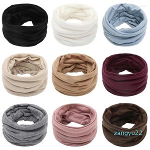 Lenços lenço de inverno para homens mulheres anel de cor sólida bandana pescoço mais quente casual colarinho ao ar livre manter quente