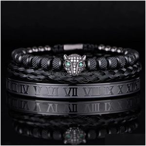 Charm Bracelets Set Men Bracelet For Drop Fashion Jewelry Accessories Customized 231128 Delivery Dh29S