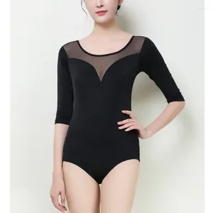 Stage Wear Art Test Body Suit Adult Gymnastics Self-cultivation Dance Training Bodysuit Ballet Outfit For Girls