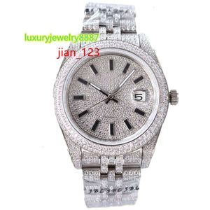 Luxo bling moissanite diamante relógio gelado relógio masculino designer relógio para homens relógios de alta qualidade montre movimento automático relógios Montre de luxe