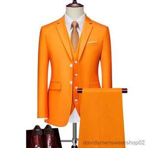 Ternos masculinos blazers blazers colete calças define 2023 nova moda noivo vestido de casamento ternos masculino casual negócios 3 pçs conjunto terno jaqueta casaco calças M-6XL