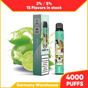 Partihandel laddningsbart vape-kit E-cigarett Happ Bar Pod System med 4000 puffar