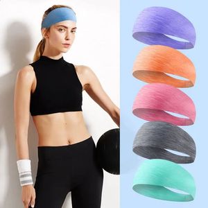 Sports Headband For Women Outdoor Running Antiperspirant Belt Yoga Breathable Fitness Sweat-Absorbent Elastic Hair Band 240125