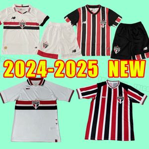 24/25 Sao Paulo Fußballtrikots Fans 2024 2025 DANI ALVES Männer Uniformen Luciano Igor Gomes Pablo Camisa Fußballtrikot Heim Auswärts Männer Kinder