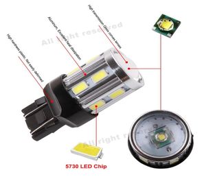 2st T20 W21 5W 7443 LED Vit LED -chip 12SMD 5730 Auto Bromsljus Vändande lamplampa Bil 7440 W21W LED -glödlampor DRL 12V4228742