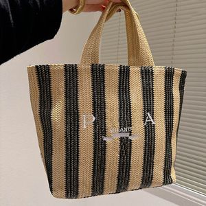 Дизайнерская сумка-тоут, пляжная сумка, соломенная тканая сумка на плечо, большая вместительная сумка для покупок, сумка для отдыха