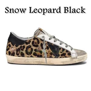 Sapatos de goldes golens goooose tênis femininos sapatos de leopardo mass sapatos de prato sandálias douradas brilho preto branco prata prata sujo tênis azul externo