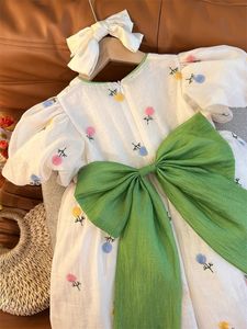 Småbarn som sommarkläder för flickor födelsedagsfest vestidos 212t baby söt fancy blommor prinsessan klänning 240129