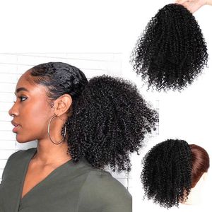 wig small roll wig contract kinky curly high-temperature silk wig ponytail