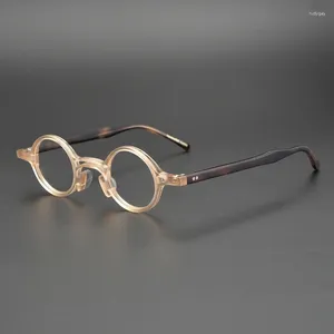 Sunglasses Acetate Small Round Reading Glasses Men Women Vintage Eyeglasses Frames Male Eyewear Diopters 1.25 1.75 2.5 2.75 3.75 3.5 4.5 5