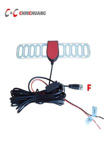 F Connector Car DVBT DVBT2 ISDBT ATSC Digital TV Active Antenna for Car DVD Radio GPS with Booster Amplifier Aerial281M4529103