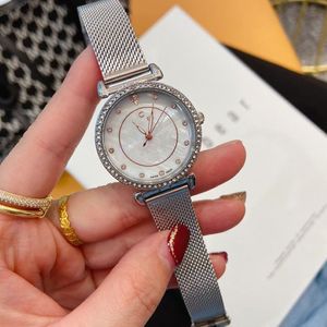 Mode Marke Uhren Frauen Mädchen Ziemlich Kristall stil Stahl Matel Band Armbanduhr CHA50272f