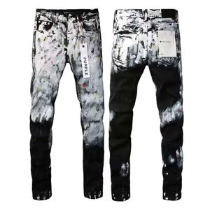 Designer-Herrenjeans Lila Jeans Jeanshose Herren Lila Jeans Designer Jean Herrenhose Gerades Design Retro Streetwear LILA Markenjeanshose 615