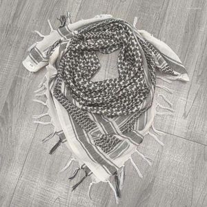 Eşarp pamuk keffiyeh taktikleri çöl fular sargısı shemagh baş boyun Arap unisex filistin