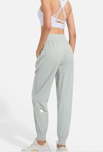 LU-1046 Pantaloni da yoga larghi casual ad asciugatura rapida da donna Pantaloni sportivi da corsa traspiranti Pantaloni da fitness da donna