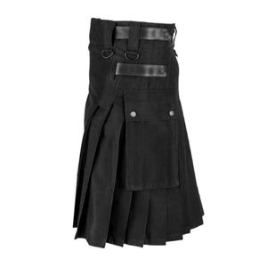 Herrenhosen Herrenrock Vintage Kilt Schottland Gothic Punk Mode Kendo Taschenröcke Ish Kleidung Casual Herbst Streetwear 202968887 Dhurw