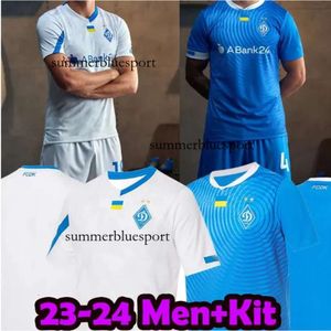 23/24 Dynamo Kyiv Soccer Jerseys Home Away Shaparenko tsyhankov Tymchyk Sydorchuk de Pena 2023 2024 Kit Kids Men Football Shirts