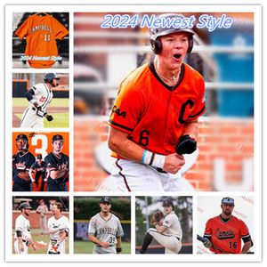 Maglia da baseball Campbell Cade Boxrucker Jackson Roberts Ernie Day Jeremy Wiegman Jake Murray Peyton Brown 2024 Campbell Fighting Camels Maglie cucite personalizzate