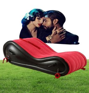 Lägermöbler modern uppblåsbar luftsoffa för vuxen kärleksstol strandträdgård utomhus säng fällbar res camping fun309n1027360