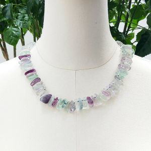 Ожерелья lii ji Real Stone Fluorite Collece 54 см формы чип