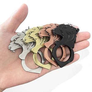 Rescue, Outdoor Equipment Self Self-Defense Device, Domineering Tiger Head Bottle Opener, Keychain, Male And Female Window Breaker Pendant 686641 -Defense