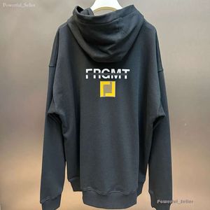 FW24 Gösteri Erkek Moda Tasarımcısı Hoodie Dragonite Siyah Pamuk Büyük Boyu Uzun Kollu Jersey Sweatshirt Erkekler Normal Fit Hoodies Nice