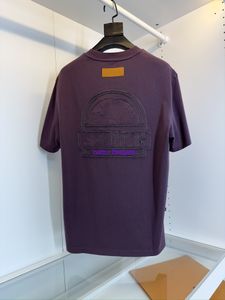 Herren-T-Shirt, Designer-Luxuskleidung, Sommer, lässig, atmungsaktiv, Hemdrücken, abgenutzt und abgenutzt, Stickerei-Technologie, kurzärmelig