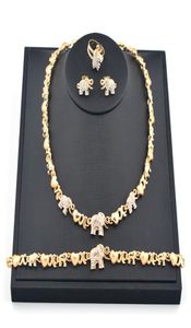 2 uppsättningar dubai smycken set för kvinnor halsband örhängen 14k guld smycken set kvinnor bröllop smycken örhängen för kvinnor set1985643