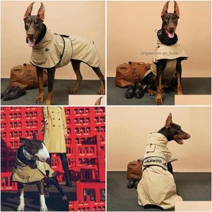 Hundebekleidung Herbst Winter Winddichte Haustierjacke Mittelgroße Kleidung Dobermann Malinois Weimar Hundezubehör Ropa Para Perros Drop DHPNE