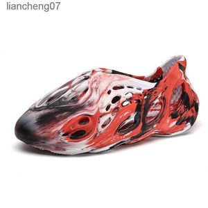 Kamuflaj Terlik Yaz Büyük Erkek Sandaletler, Moda Aynı Stil Plaj Ayakkabıları ile Ünlü Roman Tasarımcı Tasarım Yıldızlarını Dövüş 2 240210