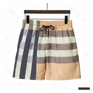 Мужские шорты Мужские дизайнерские летние пляжные плавательные штаны Доска для плавания Купальники Мужская одежда Прямая поставка одежды Dhmle