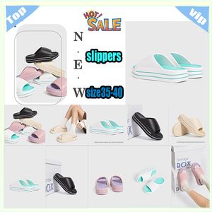 Kvinnor Sandal Designer Kvinnor Slippare Floral Slipper Läderlägenheter Sandal Luxury Brand Häle Woody Mules Shoes Sandaler Flat Summer Beach Size 36-40