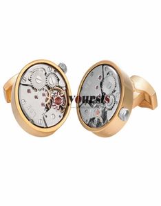 Yoursfs 2 PairsSet Mobile Phone Mechanical Model Cuff links Fashion Apparel 18K Gold Plated Man Anniversary Christmas Gift Busine9067706