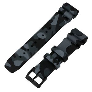 Accessorio per orologio di alta qualità Cinturino in silicone da 22 mm Esercito militare Colore mimetico Rosso Nero Arancione Cinturino per orologio in gomma Sostituisci3293