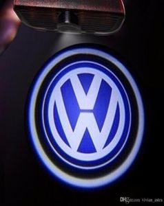 VW Passat B6 B7 Golf için LED Kapı Logosu Projektör Işığı 5 6 7 JETTA MK5 MK6 CC TIGUAN SCIROCCO VW R R Line Logo2529536