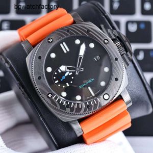 Paneraii Factory Watch Carbon Clean Designer Watch Watches Pam 47mm Fiber Material Seagull Automatisk maskinrörelse Mens Waterproof 300m