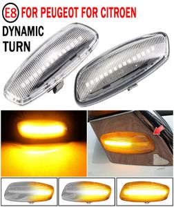 2 pieces Led Dynamic Side Marker Turn Signal Light Sequential Blinker For Peugeot 308 207 3008 5008 For Citroen C4 C3 C5 DS36161972