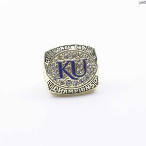 Fbdr Band Rings Ncaa 2008 Anello del campione di basket Crow Hawk dell'Università del Kansas