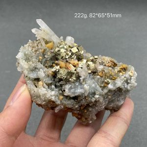 Wisiorki 100% naturalne Chiny Shang Bao Pyrite Crystal surowy kamień Minerał Mineral Crystal Kryształ