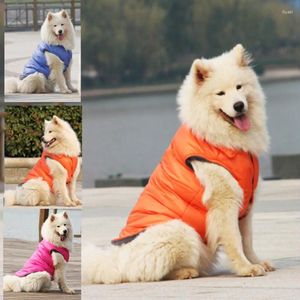 Odzież dla psów zima biła płaszcz odzież dla psów golden retriever Samoyed Labrador gruba kamizelka płaszcza przeciwdeszczowego strój kostiumowy