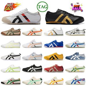 Designer Casual Onitsukass Shoes Brand Tiger Mexico 66 Sneakers Tigers Loafers OG Original Cream Cilantro Green Yellow Platform Vintage Mens Trainers Slip-On