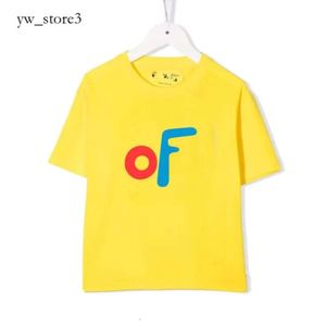 Off White Men's T-shirts OFF W Luxury T-shirt Kids Boys Irregular Arrow Girls Summer Short Sleeve Tshirts Letter Printed Finger Loose Kid Toddlers Youth Tees 192