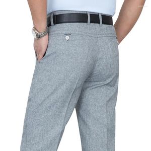 Men's Pants 2024 Spring Casual Straight Imitation Cotton And Linen Thin Trousers