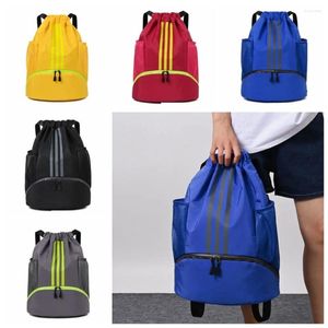 Outdoor Bags Multi-Pocket Basketball Backpack Waterproof Portable Drawstring Large Capacity Adjustable Shoulder Strap Cycling