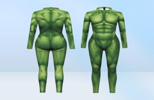 Stage Wear Superhero Bruce Banner Hulk Sexy Cosplay Come Men Women Unisex Jumpsuits Halloween Party Tights Zentai Bodysuit Suit T27055641