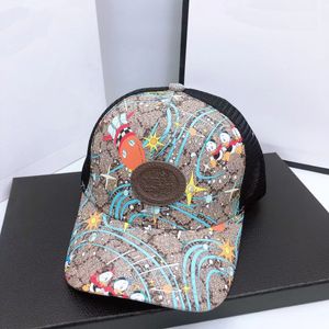 Fashionable printed baseball cap animal avatar with breathable mesh high-quality graffiti duckbill hat for summer shading