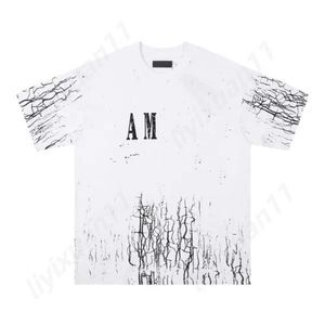 Amirs T Shirt Men's Plus Tees Polos Round T-Shirt Amris T Shirt بالإضافة إلى حجم الرقبة مطرزة ومطبوعة قميص Amris على الطراز القطبي الصيف مع الشارع النقي القطن 7897