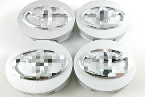 4 Fit Wheel Center Hub Kapağı Gümüş Base Krom Logosu 62mm / 2 1/2 