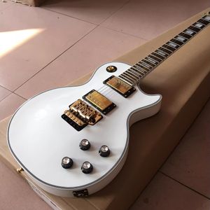 Elektro Gitar LP C Ustom Beyaz Mahogany Vücut Gül Ağacı Destek Özelleştirme Freeshipping